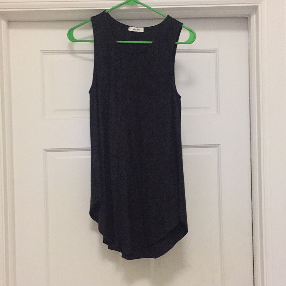 Black tank top